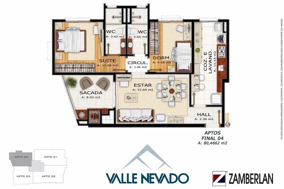 Foto 2 de Apartamento com 3 quartos à venda, 122m2 em Centro, Santa Maria - RS