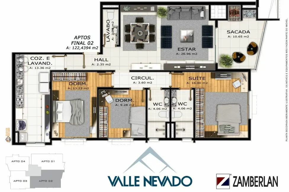 Foto 6 de Apartamento com 3 quartos à venda, 116m2 em Nossa Senhora de Lourdes, Santa Maria - RS