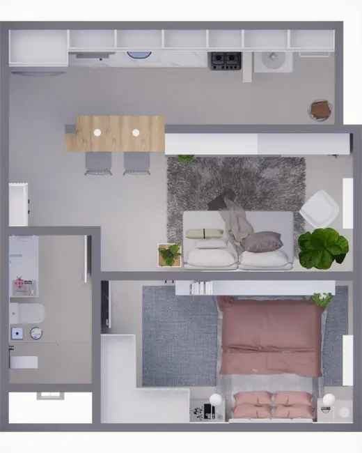 Foto 1 de Apartamento com 1 quarto à venda, 58m2 em Nossa Senhora do Rosário, Santa Maria - RS