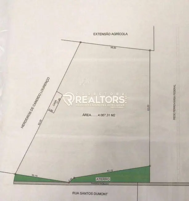 Foto 4 de Terreno / Lote à venda, 4067m2 em Parque Residencial Brabância I, Avare - SP