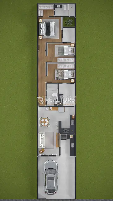 Foto 2 de Casa com 3 quartos à venda, 125m2 em Jardim Cambuí, Botucatu - SP