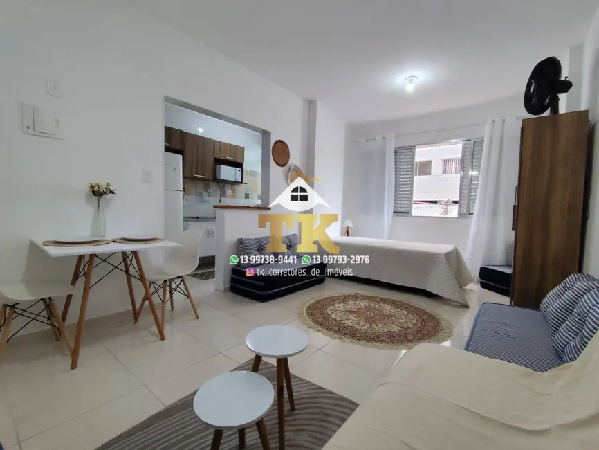 Foto 3 de Apartamento com 1 quarto para alugar, 32m2 em Tupi, Praia Grande - SP