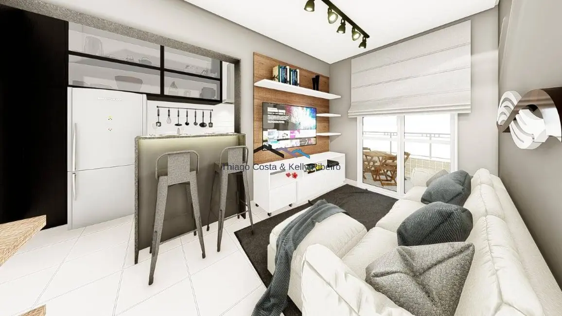 Foto 1 de Apartamento à venda e para alugar em Caiçara, Praia Grande - SP