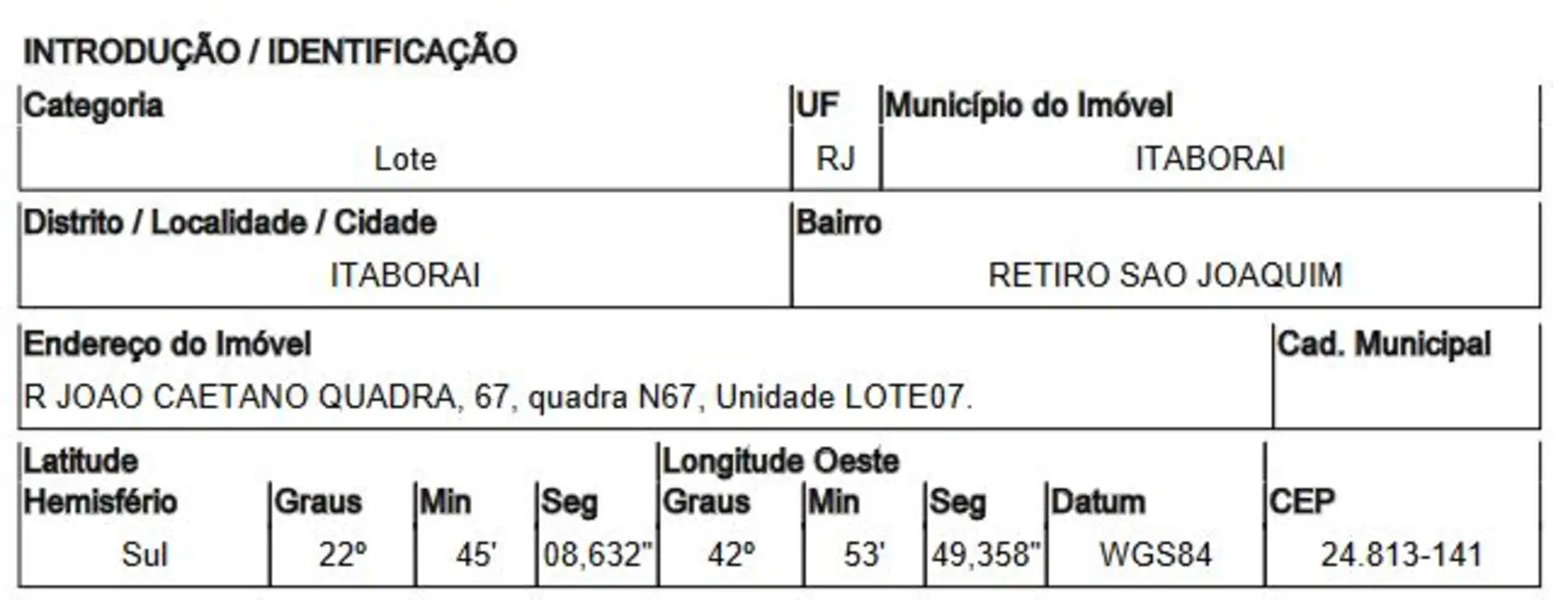 Foto 2 de Terreno / Lote com 1 quarto à venda, 600m2 em Retiro São Joaquim, Itaborai - RJ