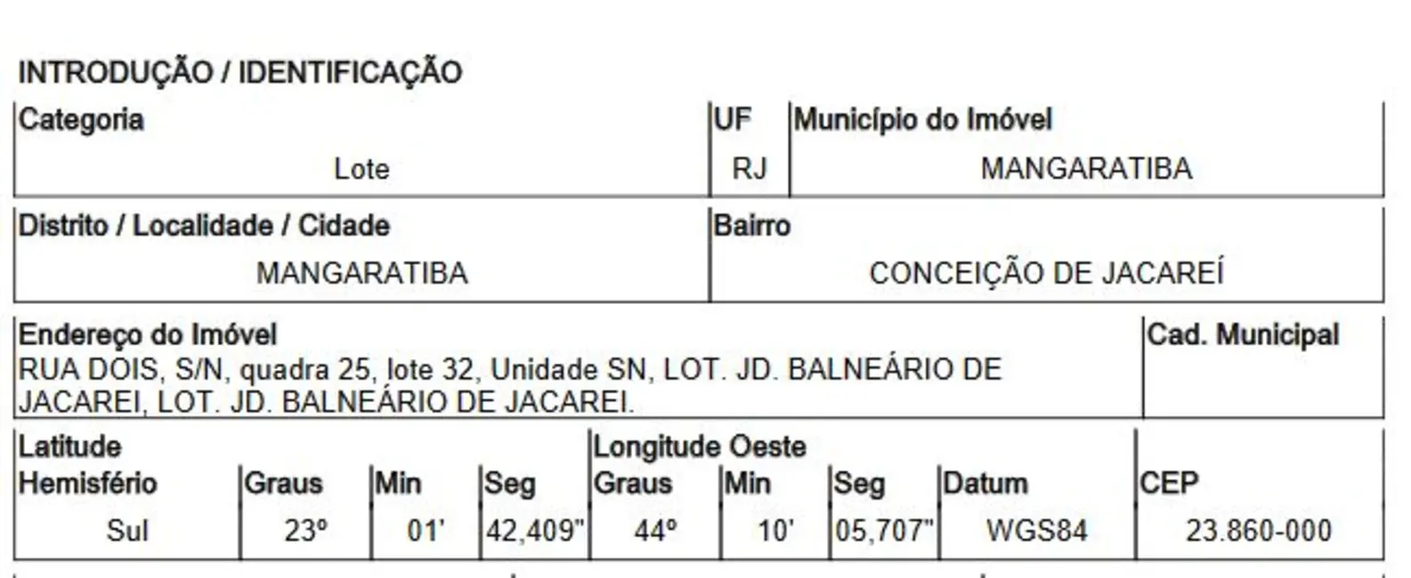 Foto 1 de Terreno / Lote com 1 quarto à venda, 363m2 em Mangaratiba - RJ
