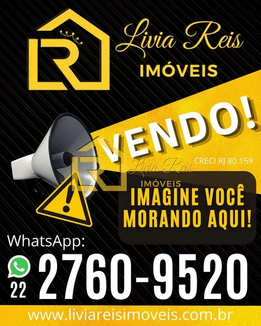 Foto 1 de Terreno / Lote com 1 quarto à venda em Verdes Mares, Rio Das Ostras - RJ