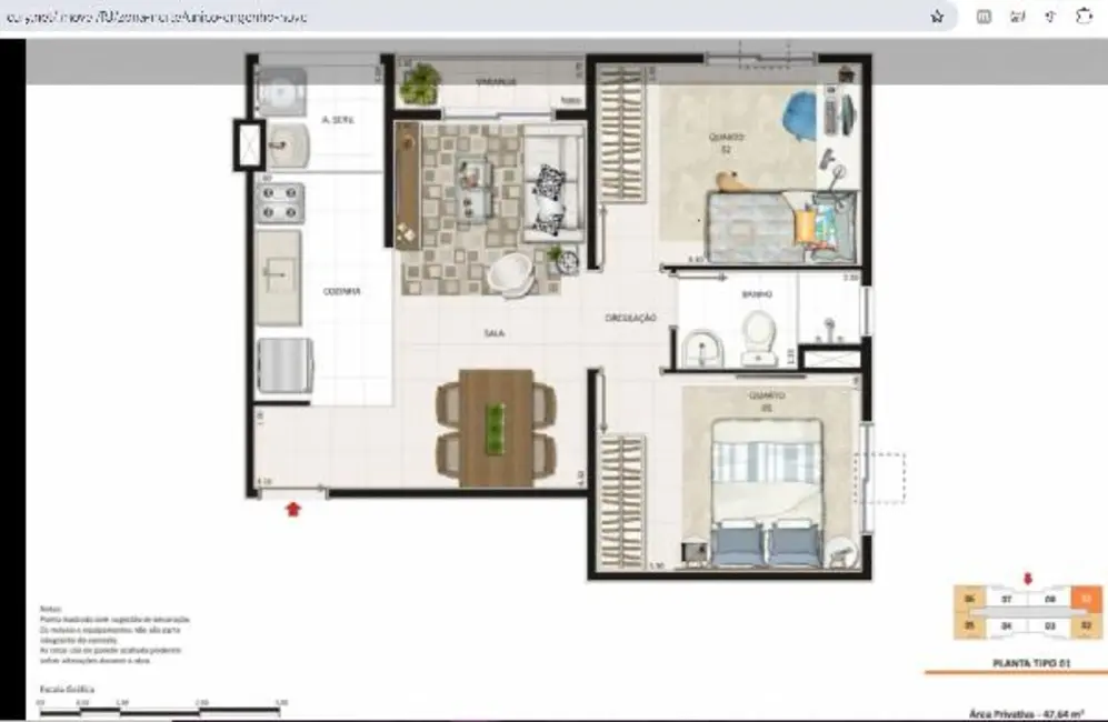 Foto 1 de Apartamento com 2 quartos à venda, 47m2 em Engenho Novo, Rio De Janeiro - RJ