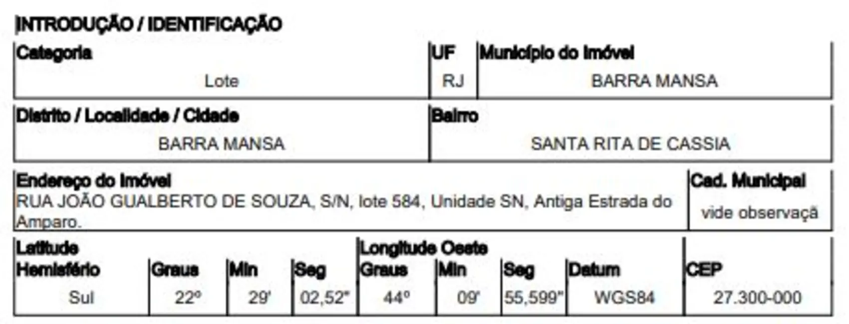 Foto 2 de Terreno / Lote com 1 quarto à venda, 1476m2 em Santa Rita de Cássia, Barra Mansa - RJ