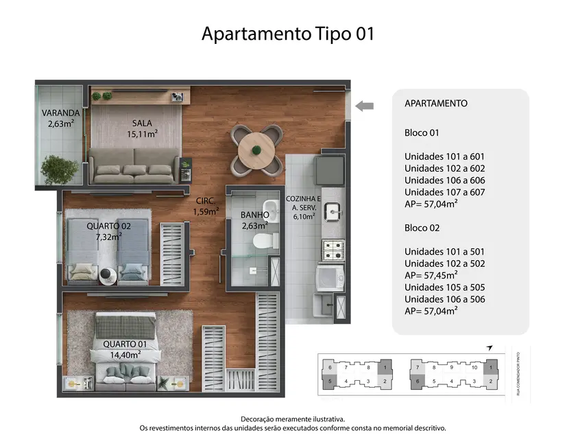 Foto 1 de Apartamento com 2 quartos à venda, 57m2 em Campinho, Rio De Janeiro - RJ