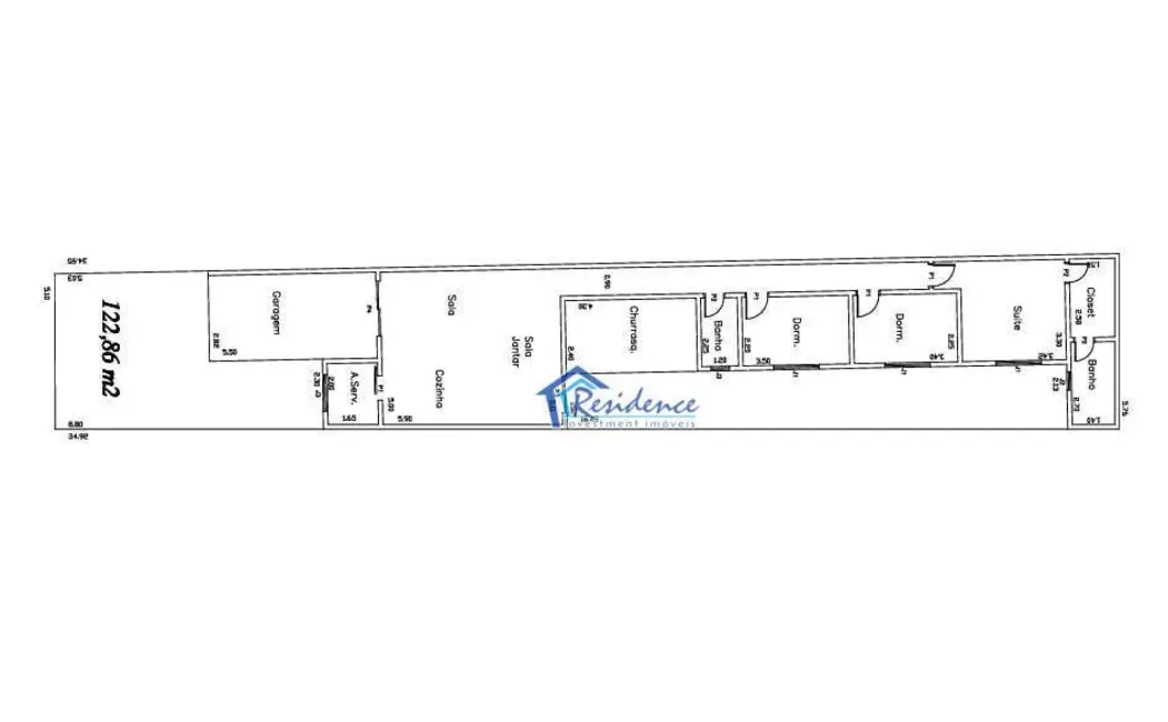 Casa com 3 quartos à venda, 180m2 em Jardim Dom Bosco, Indaiatuba - SP - imagem 3 Foto 3 de Casa com 3 quartos à venda, 180m2 em Jardim Dom Bosco, Indaiatuba - SP