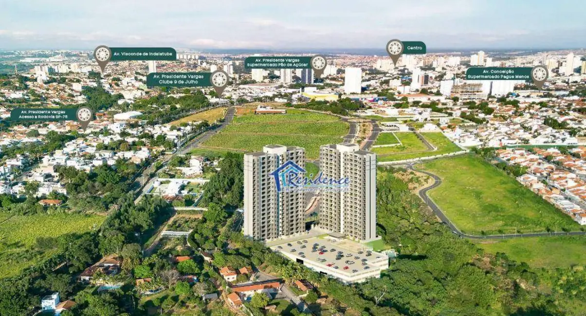 Foto 2 de Apartamento com 3 quartos à venda, 64m2 em Indaiatuba - SP