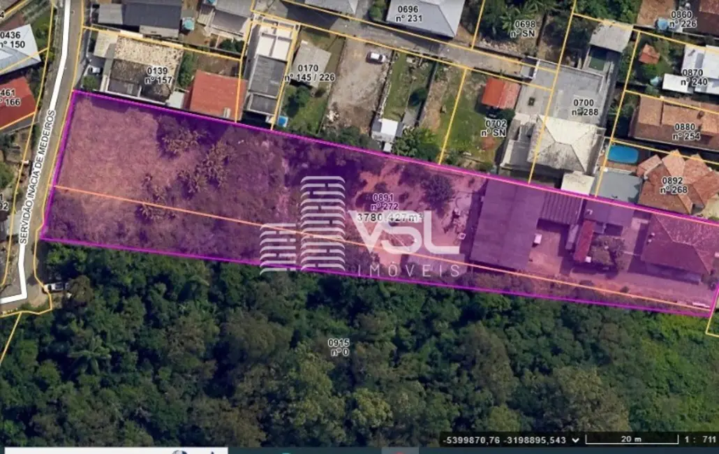 Terreno / Lote à venda, 3805m2 em Córrego Grande, Florianopolis - SC - imagem 4 Foto 4 de Terreno / Lote à venda, 3805m2 em Córrego Grande, Florianopolis - SC