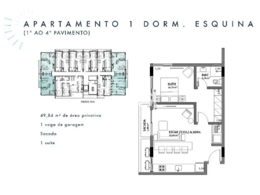 Apartamento com 1 quarto à venda, 50m2 em João Paulo, Florianopolis - SC - imagem 6 Foto 6 de Apartamento com 1 quarto à venda, 50m2 em João Paulo, Florianopolis - SC