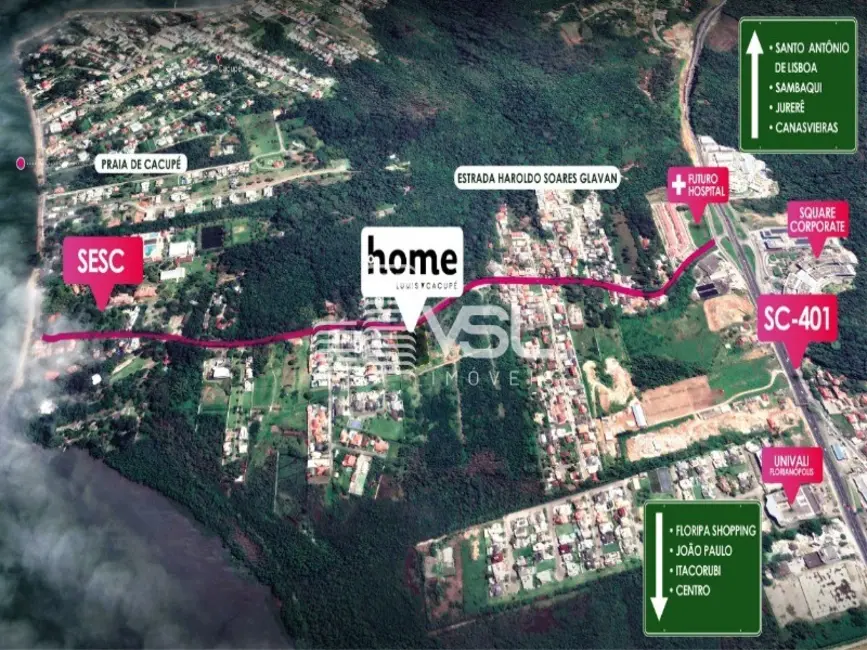 Foto 7 de Apartamento com 2 quartos à venda, 70m2 em Cacupé, Florianopolis - SC