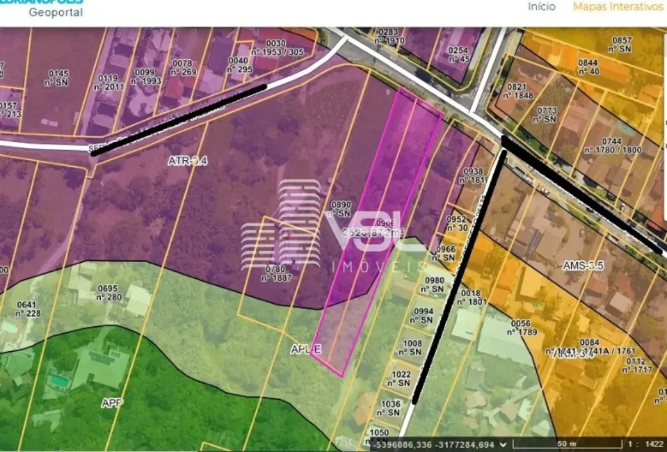 Foto 2 de Terreno / Lote à venda, 8370m2 em Florianopolis - SC