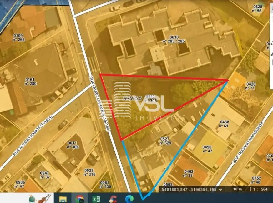 Foto 2 de Terreno / Lote à venda, 515m2 em Trindade, Florianopolis - SC