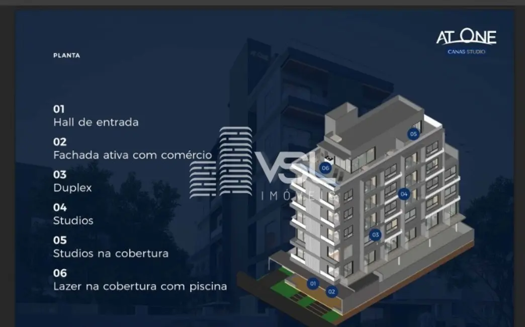 Foto 2 de Loft / Flat com 1 quarto à venda, 16m2 em Canasvieiras, Florianopolis - SC