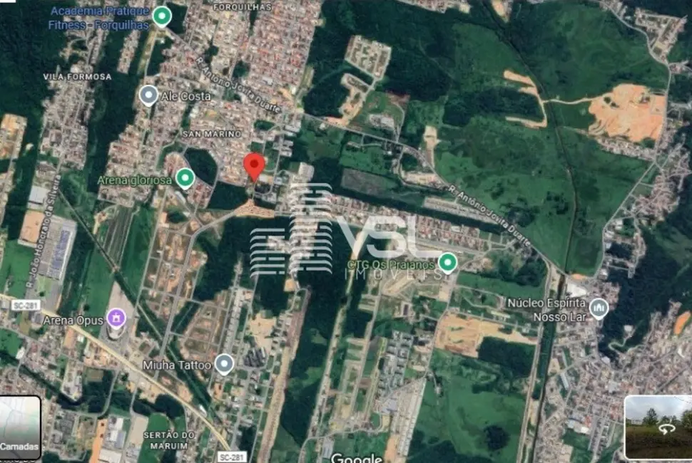 Foto 5 de Terreno / Lote à venda, 722m2 em Forquilhas, Sao Jose - SC