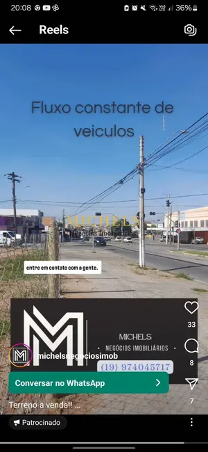 Terreno / Lote à venda, 1336m2 em Recanto do Sol I, Campinas - SP - imagem 1 Foto 1 de Terreno / Lote à venda, 1336m2 em Recanto do Sol I, Campinas - SP