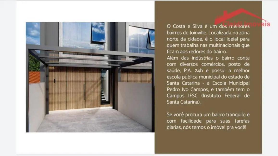 Foto 2 de Sobrado com 4 quartos à venda, 112m2 em Costa e Silva, Joinville - SC