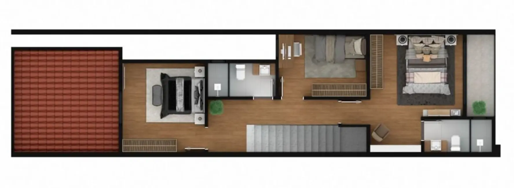 Sobrado com 3 quartos à venda, 149m2 em Floresta, Joinville - SC - imagem 7 Foto 7 de Sobrado com 3 quartos à venda, 149m2 em Floresta, Joinville - SC