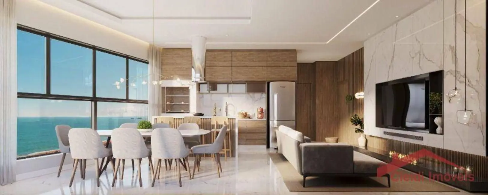 Apartamento com 3 quartos à venda, 100m2 em Balneario Picarras - SC - imagem 3 Foto 3 de Apartamento com 3 quartos à venda, 100m2 em Balneario Picarras - SC