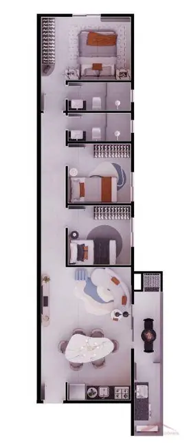 Foto 7 de Apartamento com 3 quartos à venda, 110m2 em Saguaçu, Joinville - SC