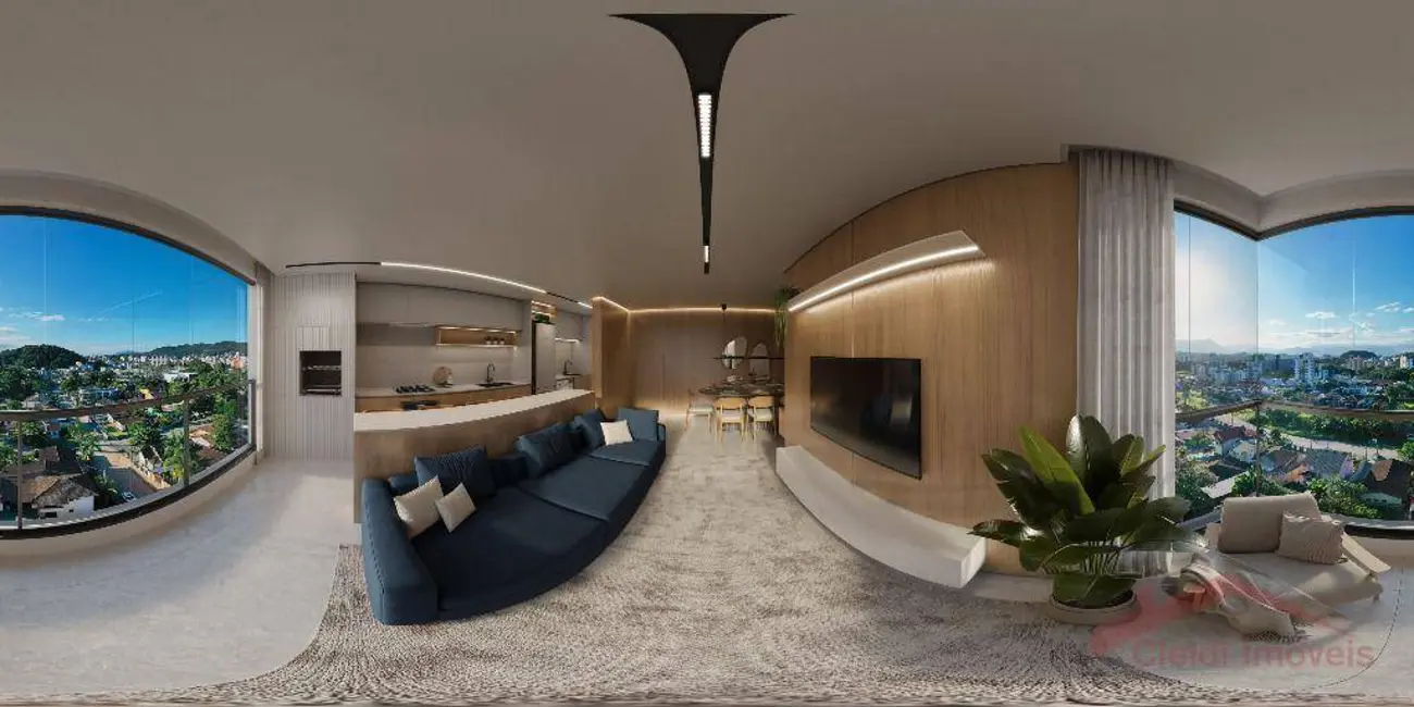 Foto 3 de Apartamento com 3 quartos à venda, 125m2 em Santo Antônio, Joinville - SC
