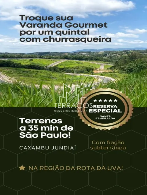 Foto 1 de Terreno / Lote à venda, 1034m2 em Caxambu, Jundiai - SP