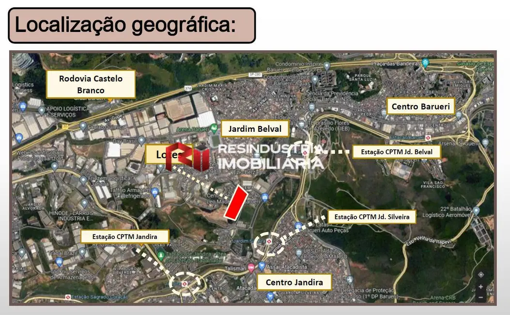 Foto 5 de Terreno / Lote à venda e para alugar, 40420m2 em Jardim Belval, Barueri - SP