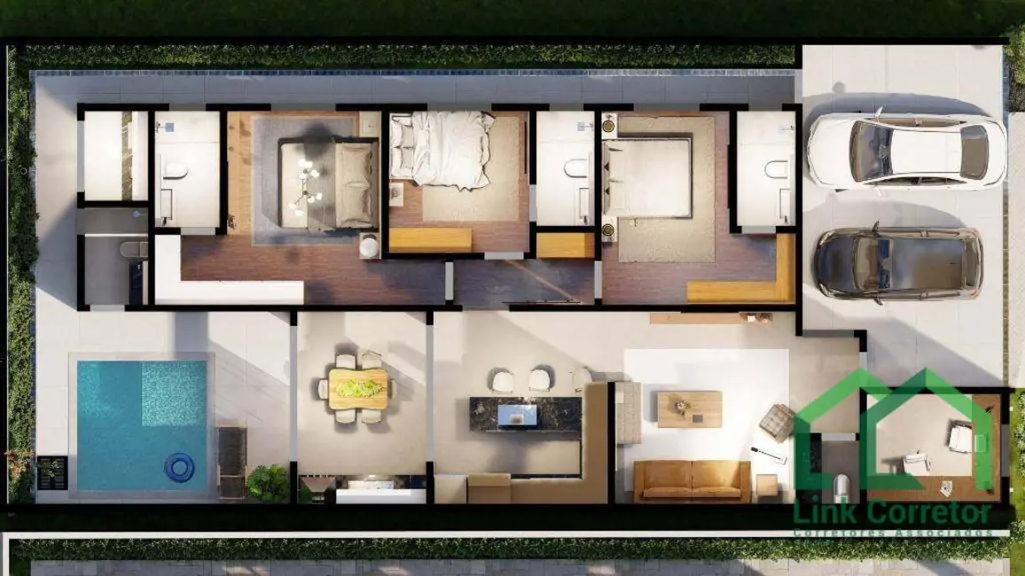 Casa de Condomínio com 3 quartos à venda, 302m2 em Nova Veneza, Paulinia - SP - imagem 9 Foto 9 de Casa de Condomínio com 3 quartos à venda, 302m2 em Nova Veneza, Paulinia - SP