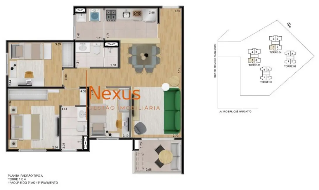 Foto 5 de Apartamento com 3 quartos à venda, 75m2 em Jardim São Pedro, Mogi Das Cruzes - SP