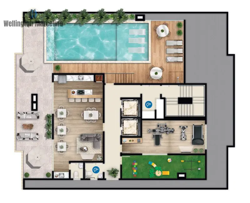 Foto 7 de Apartamento com 2 quartos à venda, 73m2 em Pagani, Palhoca - SC