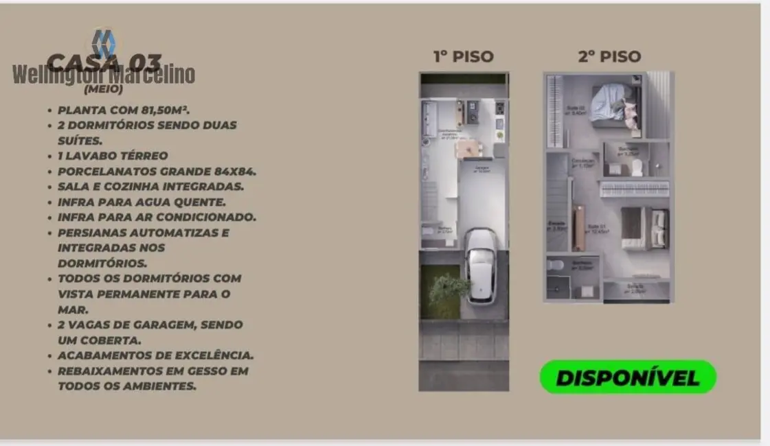 Foto 9 de Sobrado com 2 quartos à venda, 81m2 em Palhoca - SC