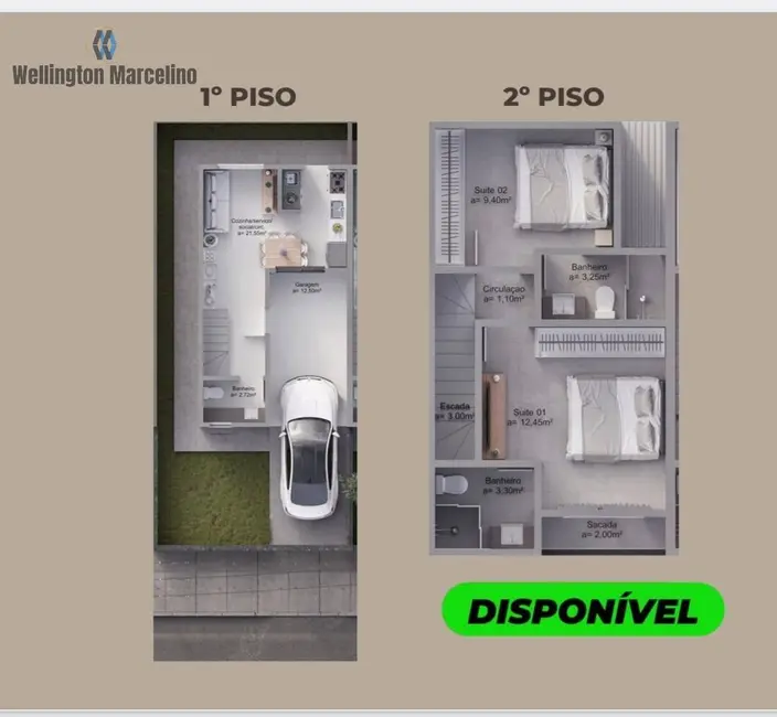 Foto 8 de Sobrado com 2 quartos à venda, 81m2 em Palhoca - SC