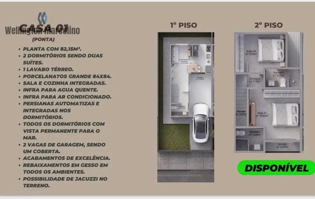 Foto 7 de Sobrado com 2 quartos à venda, 81m2 em Palhoca - SC