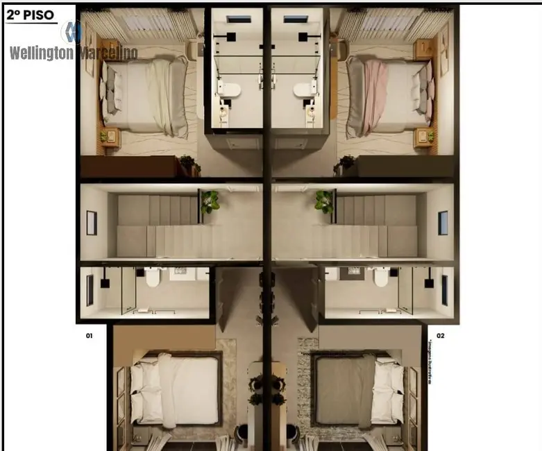 Foto 4 de Sobrado com 2 quartos à venda, 94m2 em Forquilhas, Sao Jose - SC