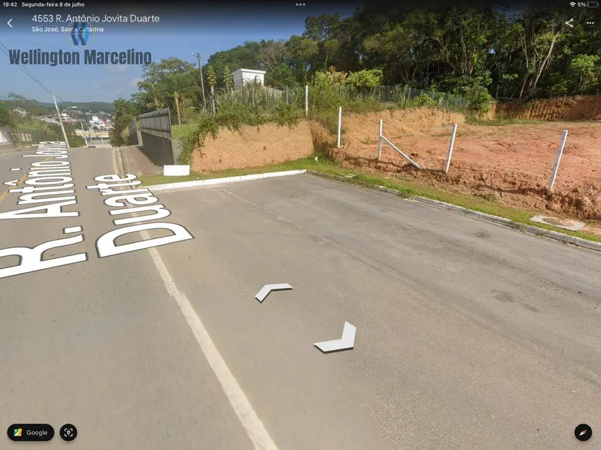 Foto 5 de Terreno / Lote à venda, 421m2 em Forquilhas, Sao Jose - SC