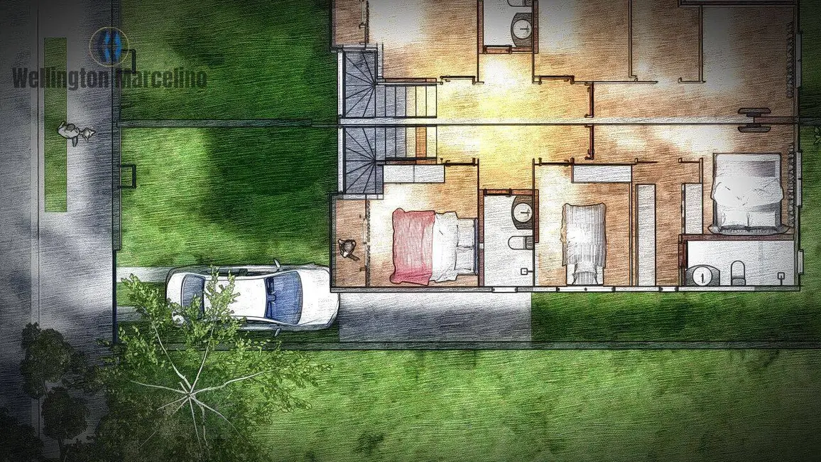 Foto 5 de Sobrado com 3 quartos à venda, 150m2 em Barra do Aririú, Palhoca - SC