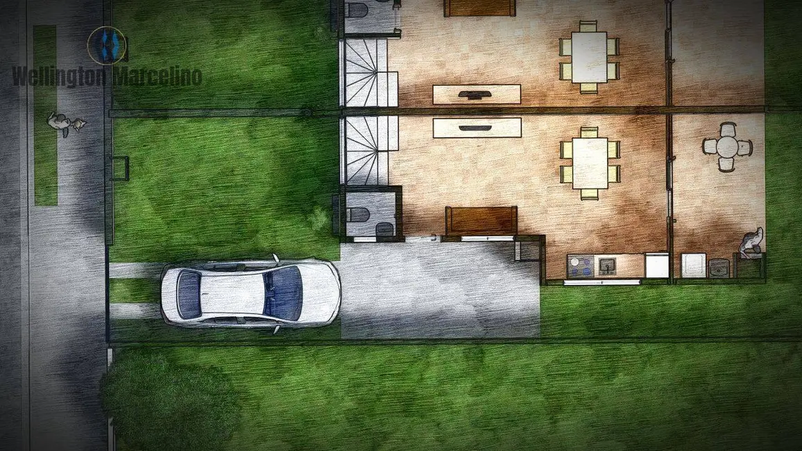 Foto 4 de Sobrado com 3 quartos à venda, 150m2 em Barra do Aririú, Palhoca - SC