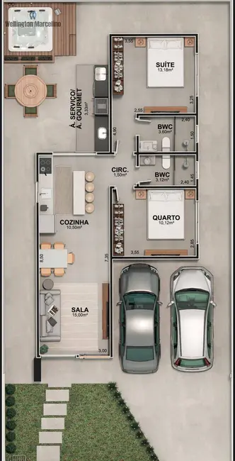 Foto 4 de Casa com 2 quartos à venda, 69m2 em Forquilhas, Sao Jose - SC