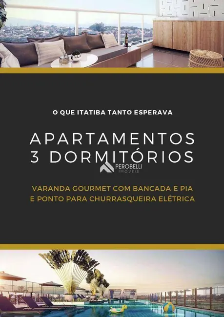 Foto 2 de Apartamento com 3 quartos à venda, 68m2 em Jardim Nossa Senhora das Graças, Itatiba - SP