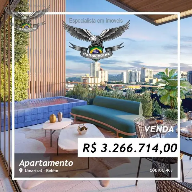 Foto 1 de Apartamento com 4 quartos à venda, 232m2 em Umarizal, Belem - PA
