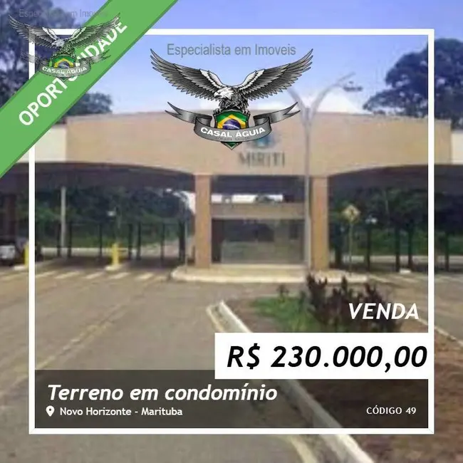 Foto 1 de Lote de Condomínio à venda, 1200m2 em Marituba - PA