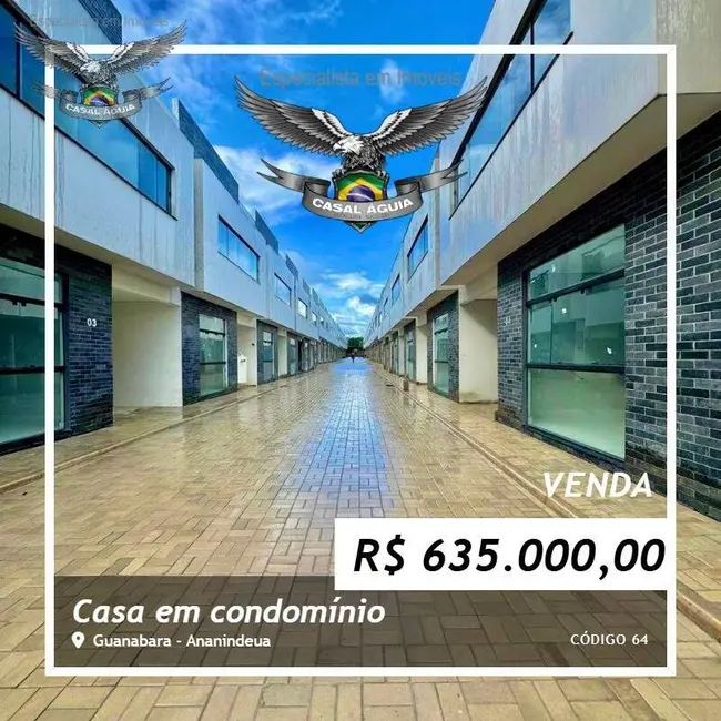 Foto 1 de Casa de Condomínio com 3 quartos à venda, 140m2 em Guanabara, Ananindeua - PA