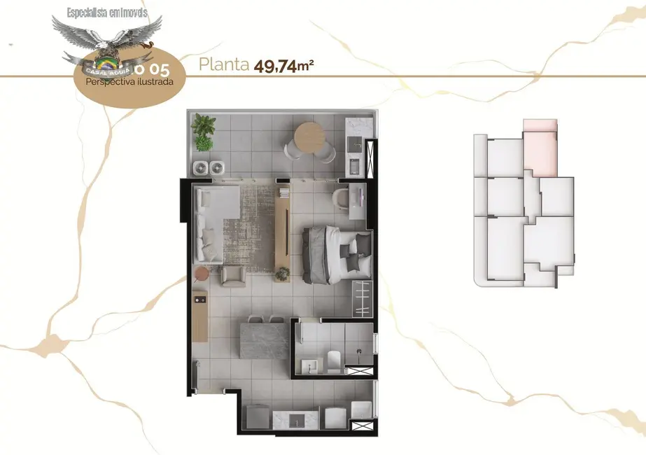 Foto 7 de Apartamento com 1 quarto à venda em Nazaré, Belem - PA