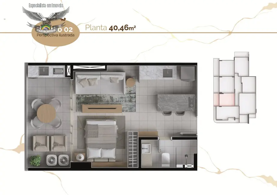 Apartamento com 1 quarto à venda em Nazaré, Belem - PA - imagem 9 Foto 9 de Apartamento com 1 quarto à venda em Nazaré, Belem - PA