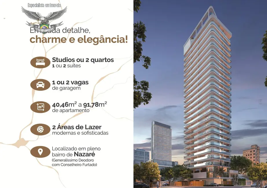 Apartamento com 1 quarto à venda em Nazaré, Belem - PA - imagem 4 Foto 4 de Apartamento com 1 quarto à venda em Nazaré, Belem - PA