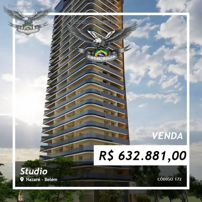 Foto 1 de Apartamento com 1 quarto à venda em Nazaré, Belem - PA