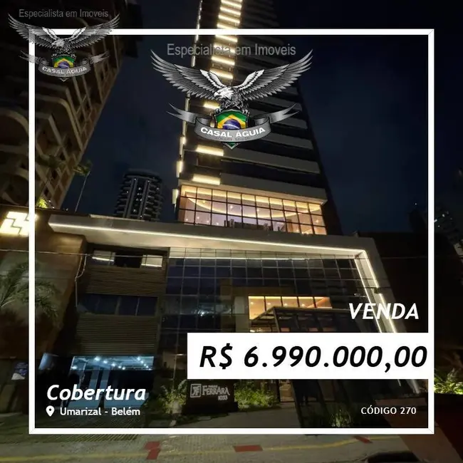 Foto 1 de Cobertura com 4 quartos à venda, 474m2 em Umarizal, Belem - PA